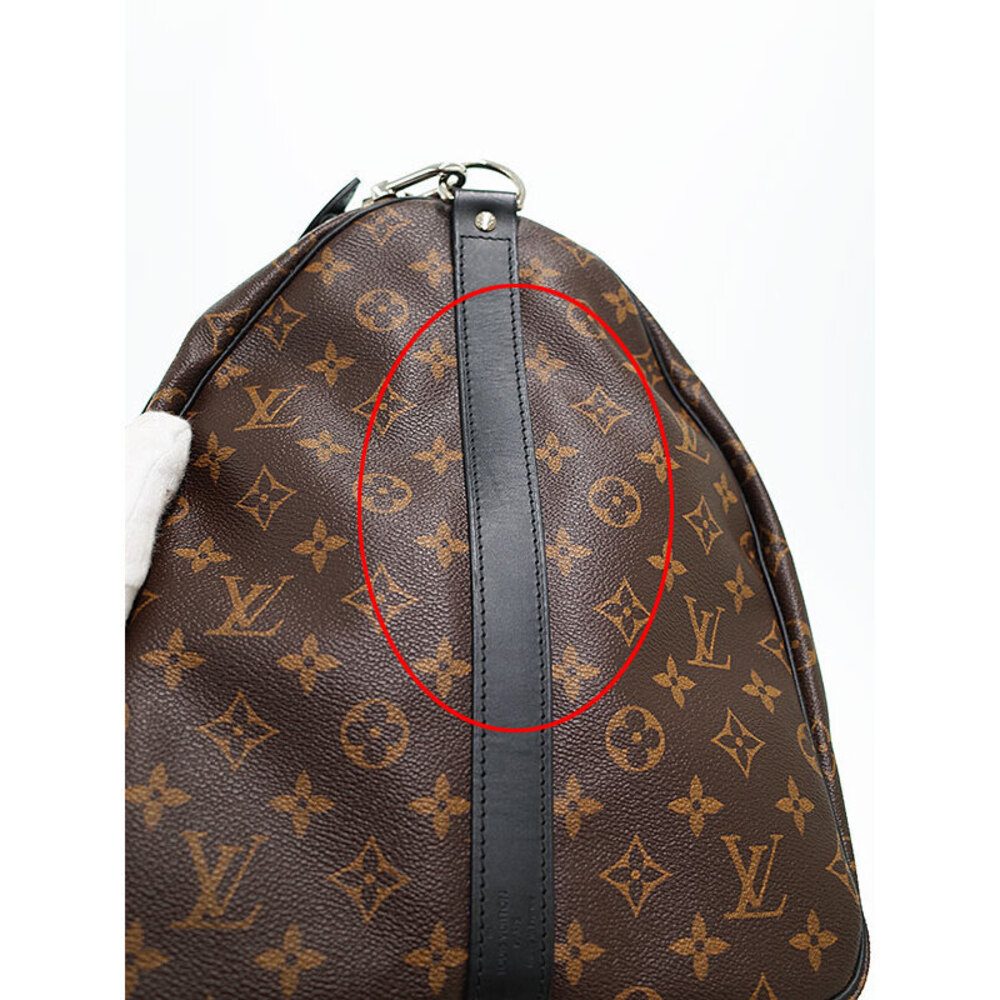 Louis Vuitton Monogram Macassar Keepall Bandouliere Travel Boston Bag - Picture 6 of 9